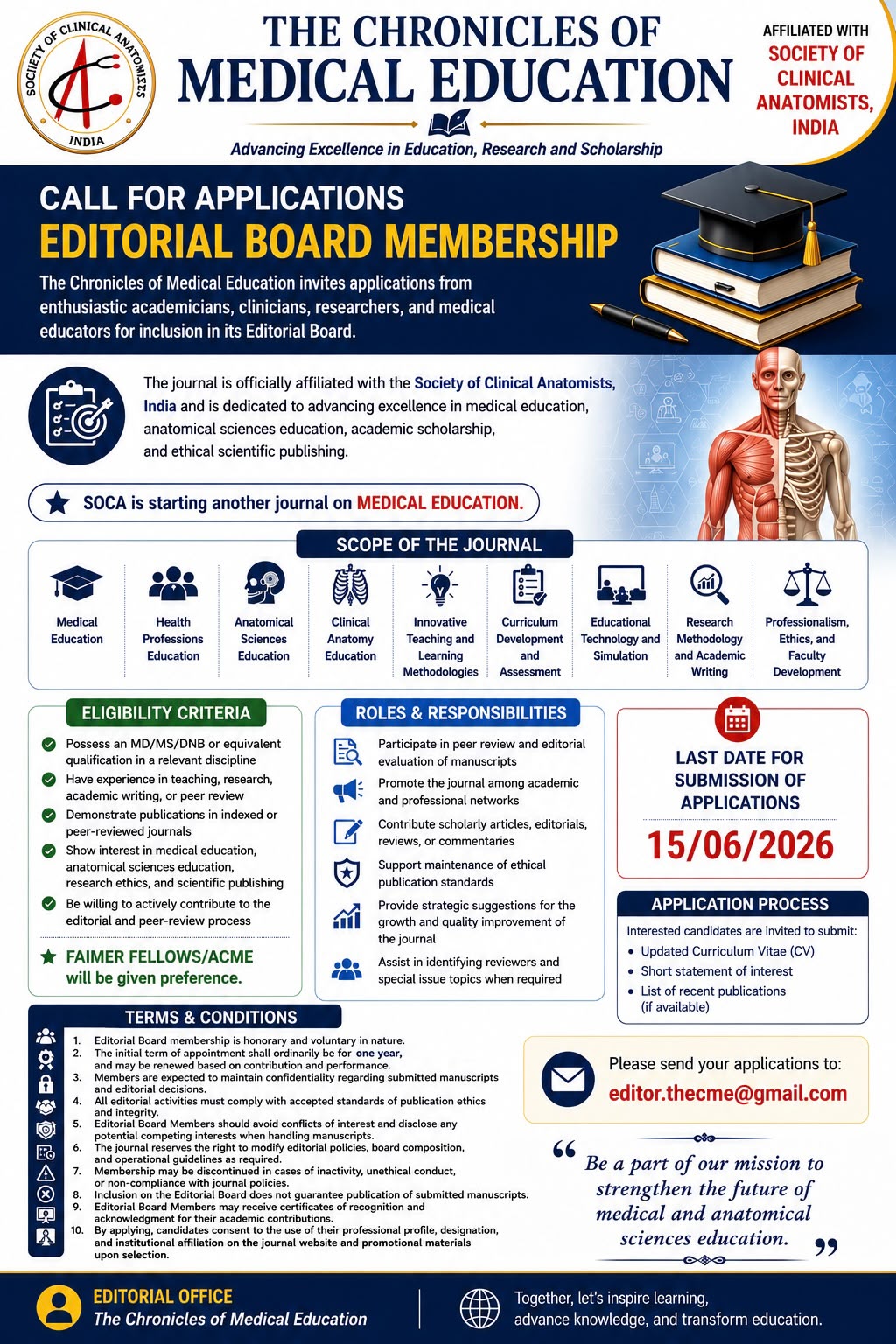 CME Editorial Board Membership Applications